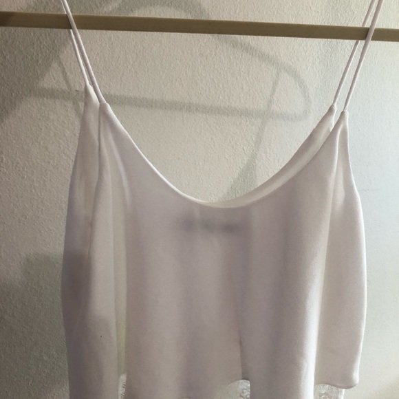 NWOT - Zara Top with Lace detail on the bottom - Picture 5 of 5